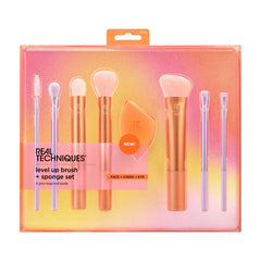 real techniques level up brush + sponge set