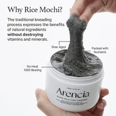 Arencia Black Tea Rice Mochi Cleanser