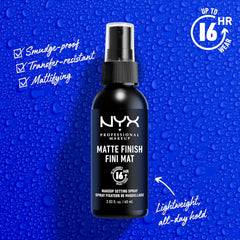 NYX Makeup Matte Finish Fini Mat Long Lasting Setting Spray