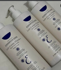 Embryolisse Lait-Crème Fluid+ Face & Body Cream, Multi-Use Lightweight Moisturizer with Shea Butter & Aloe Vera. Fast Absorbing, For All Skin Types. 400 ml