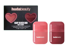 Huda Beauty Mini Baby Blush Duo Set - Strawberry Cream and Black Cherry