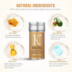 IKT Hair Wax Stick, Styling Wax for Smooth Wigs