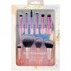 Real Techniques Makeup Brushes Travel Fantasy Mini Set 10 In 1 + Bag