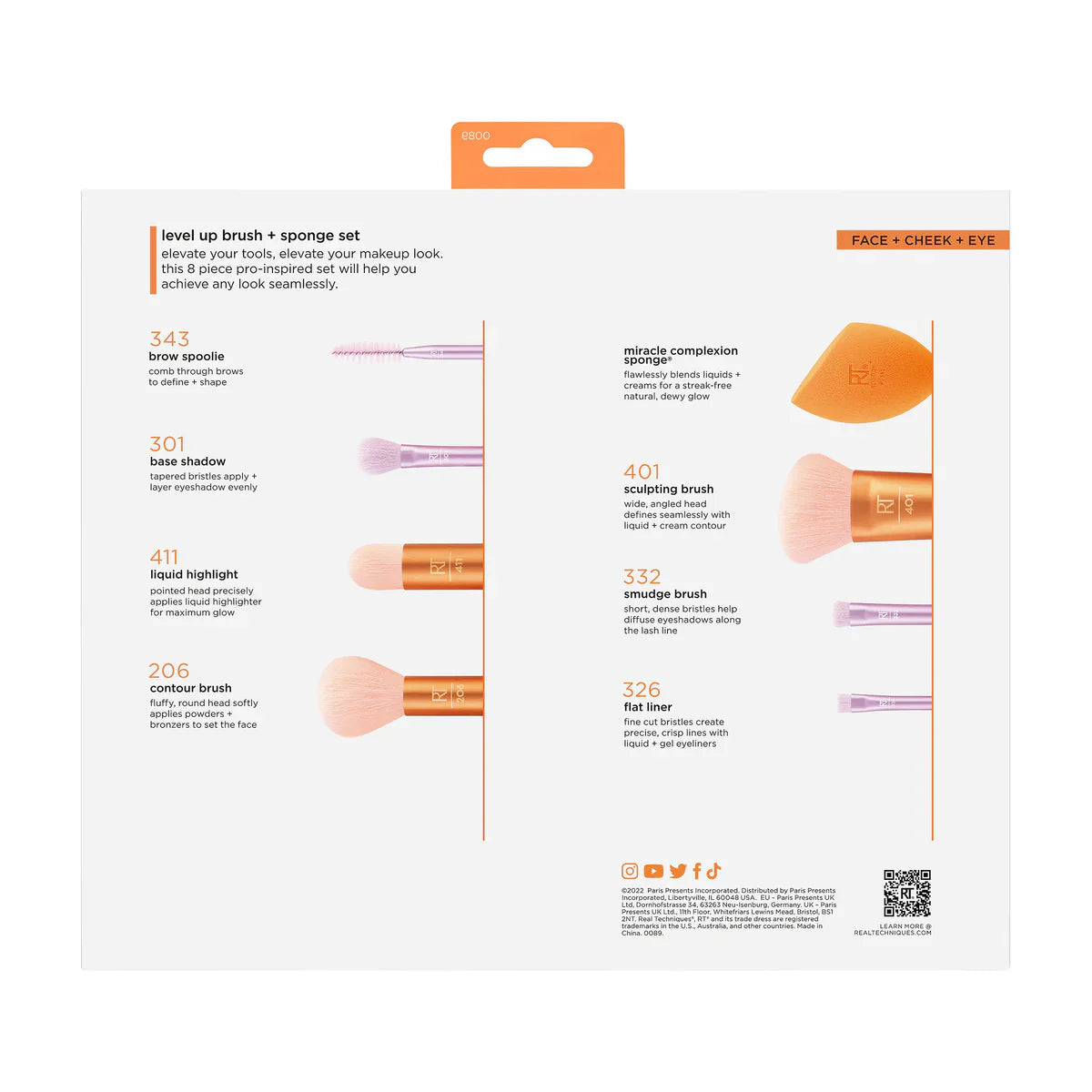 real techniques level up brush + sponge set