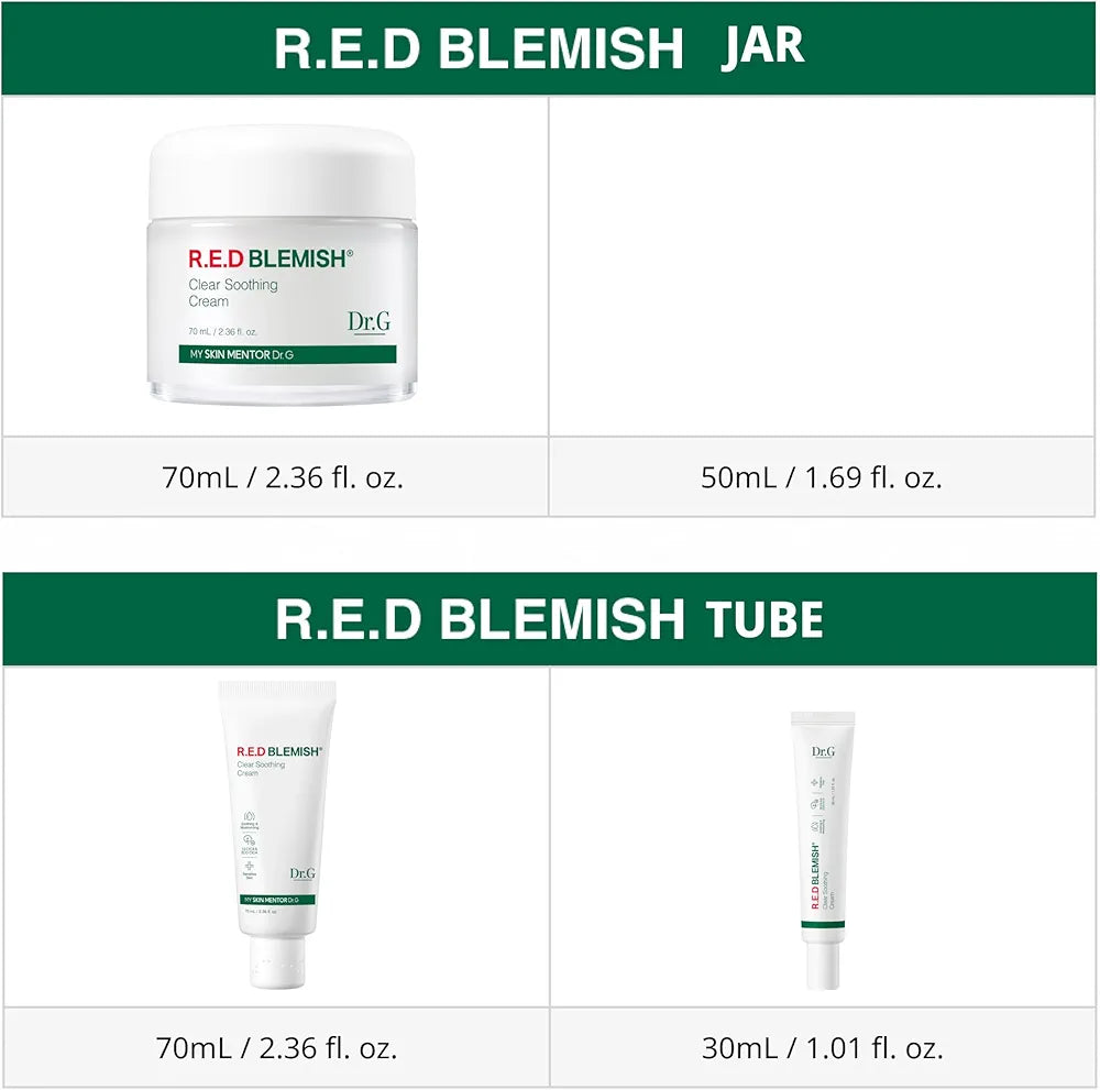 Dr.G NEW RED Blemish Clear Soothing Cream 70ml