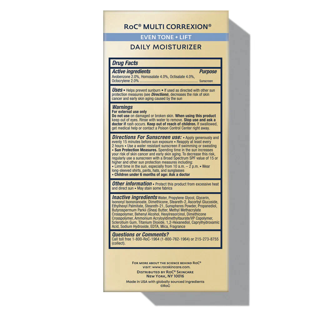 ROC MULTI CORREXION EVEN TONE + LIFT DAILY MOISTURIZER SPF 30