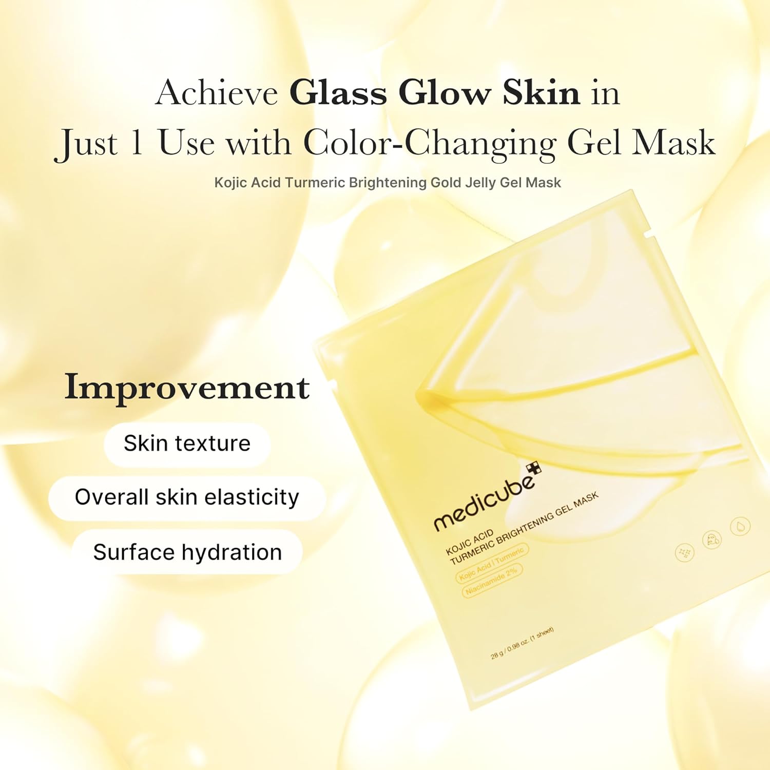 Medicube Kojic Acid Turmeric Gel Mask 1 ea