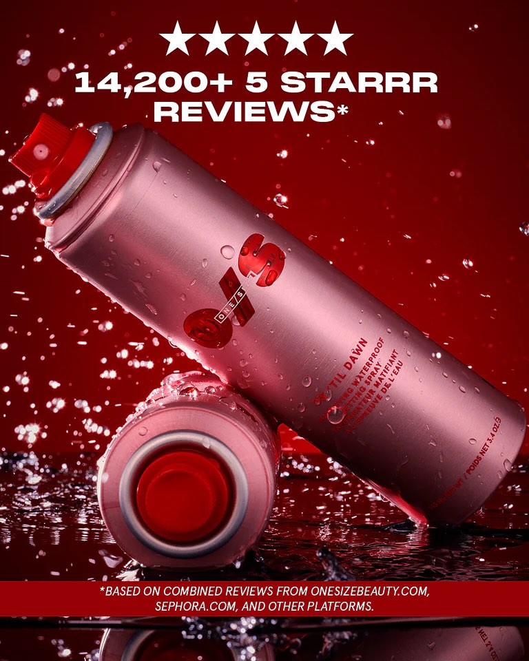 ONE / SIZE  On  Til Dawn  mattifying  Waterproof Setting Spray