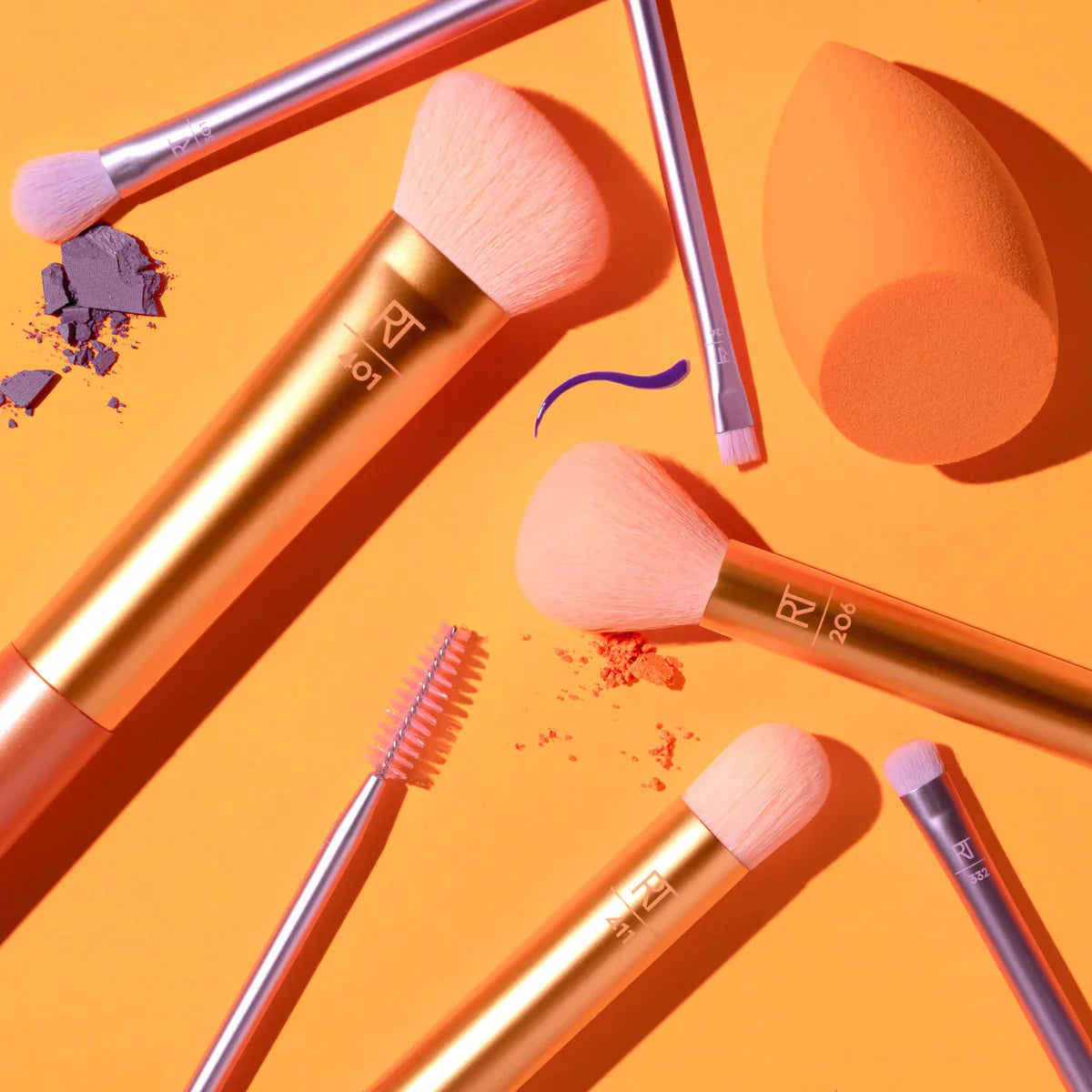 real techniques level up brush + sponge set