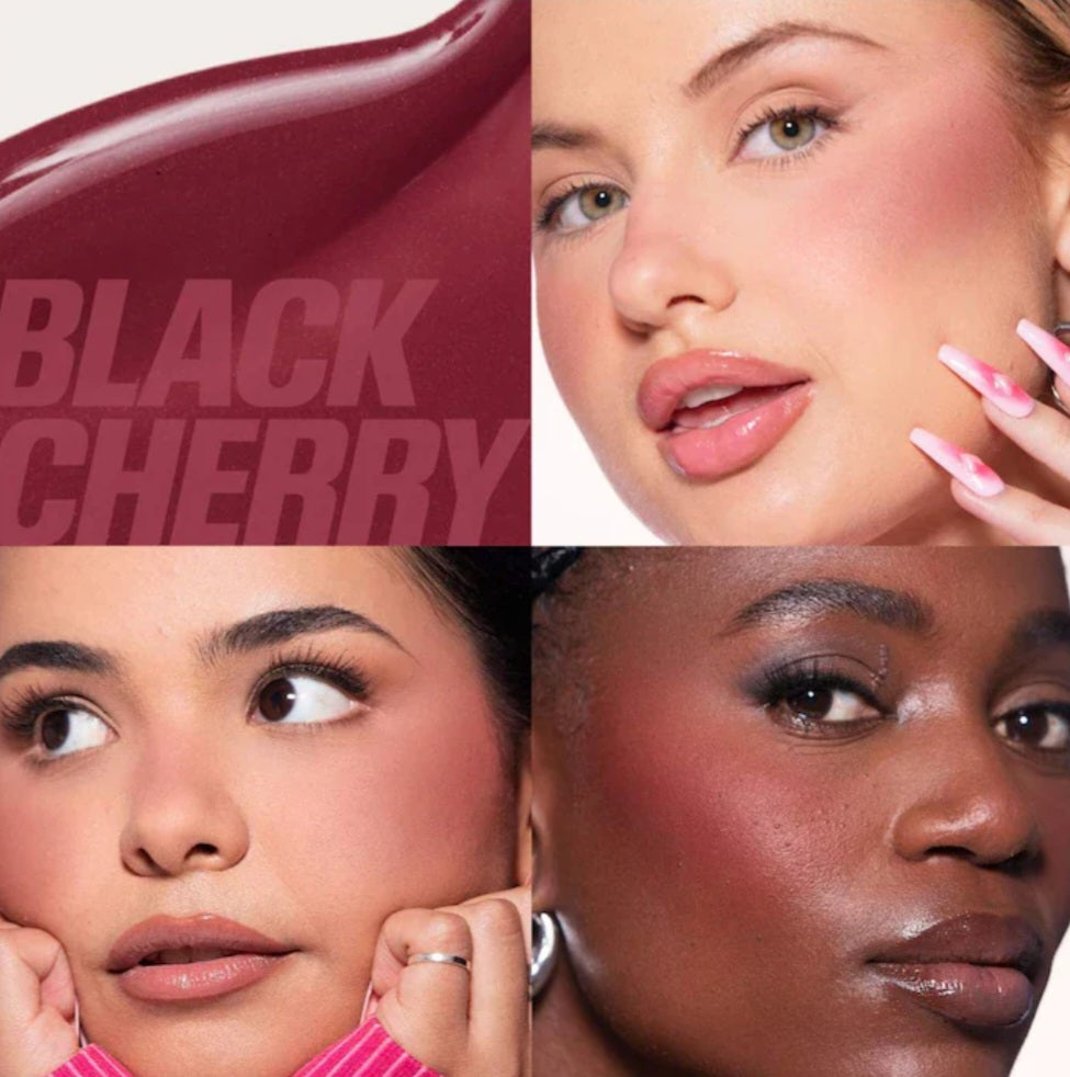 Huda Beauty Mini Baby Blush Duo Set - Strawberry Cream and Black Cherry