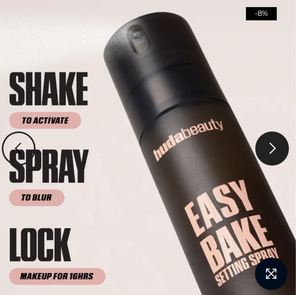 HUDA BEAUTY - Easy Bake Blurring Setting Spray with 16-Hour Wear - 100ML