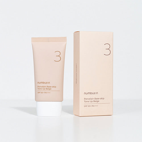 Numbuzin - No. 3 Porcelain Base-Skip Tone Up Beige 50 ml