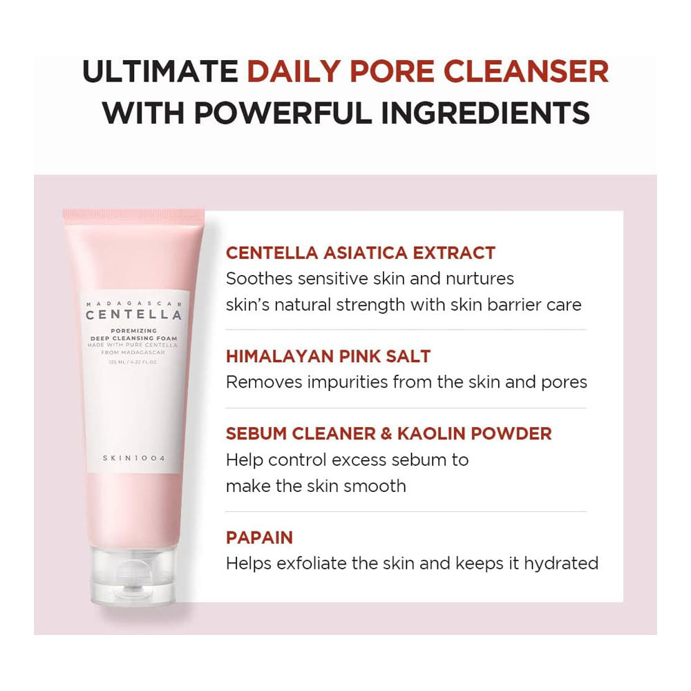 Skin 1004 Madagascar Centella Poremizing Deep Cleansing Foam 125ml