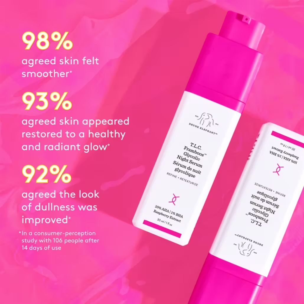 Drunk Elephant TLC Framboos™ Glycolic Resurfacing Night Serum