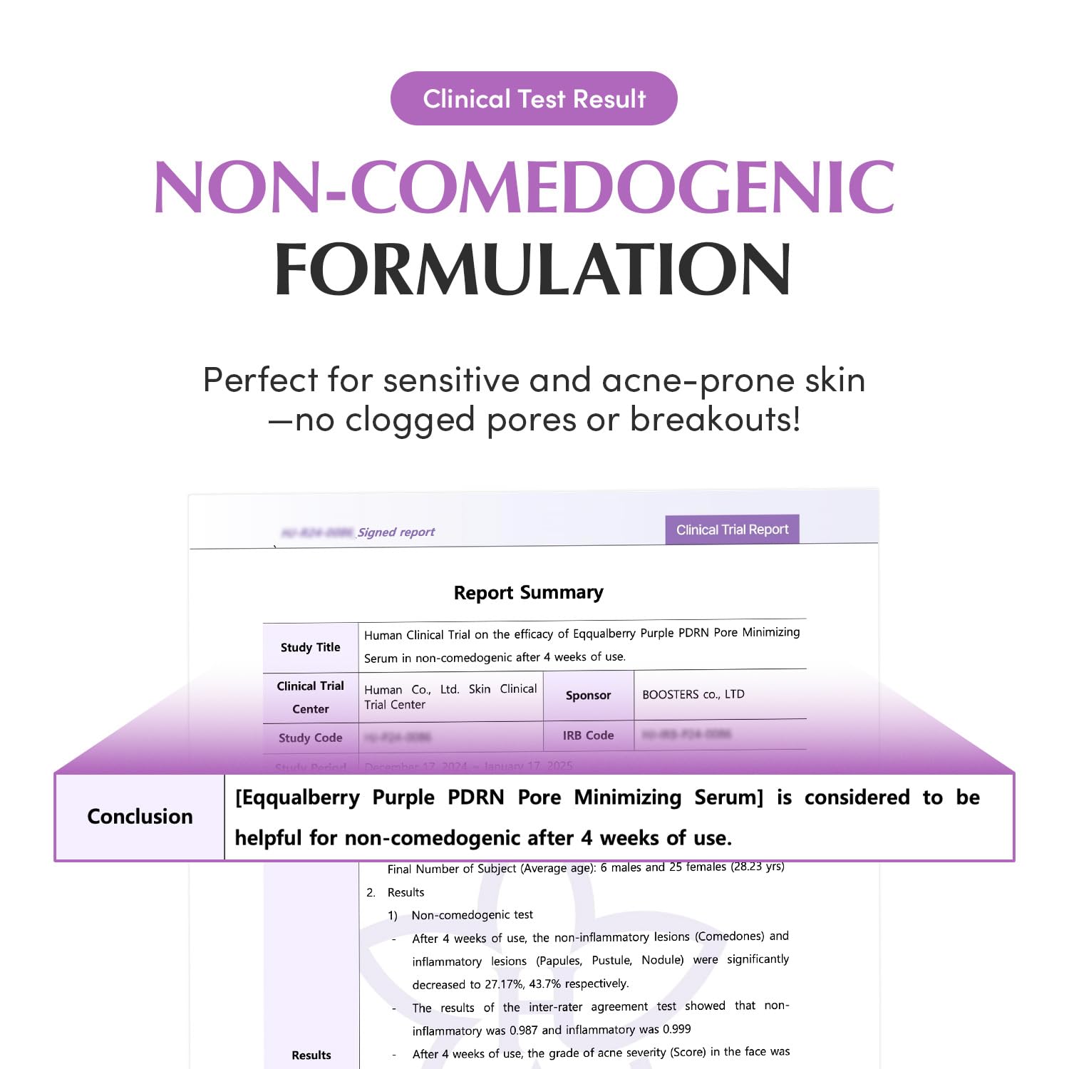 Eqqualberry Purple PDRN Pore Minimizing Serum 30ML