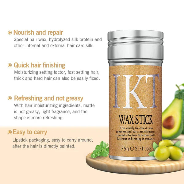 IKT Hair Wax Stick, Styling Wax for Smooth Wigs