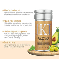 IKT Hair Wax Stick, Styling Wax for Smooth Wigs