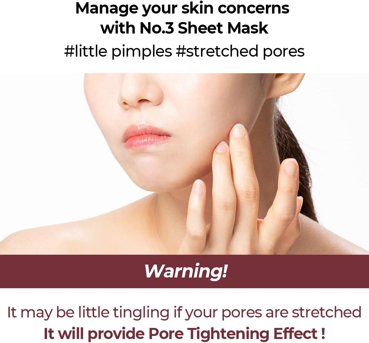 Numbuzin No.3 Tingle-Pore Softening Sheet Mask